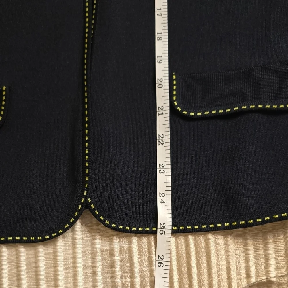 Ming Wang Green and Black Blazer Elegant Style